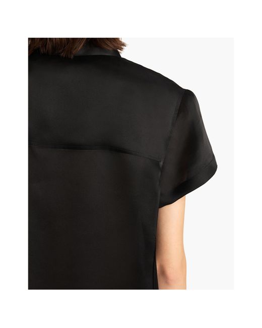 Khaite Black Keefe Button-Up Shirt