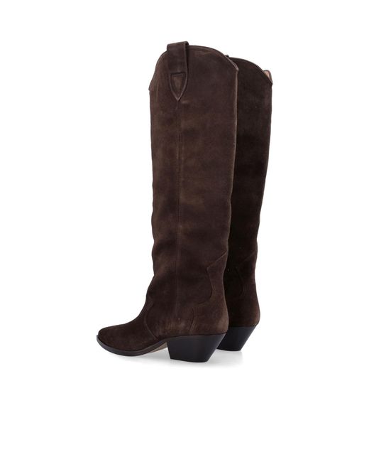 Isabel Marant Brown Denvee Pointed-Toe Knee-Length Boots