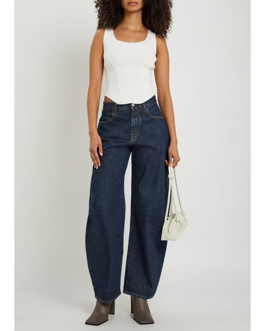 Alaïa Blue Mid-Rise Jeans