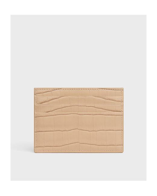 Céline Natural Card Holder Triomphe
