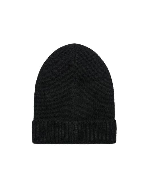 The Row Black Turn-Up Knit Hat