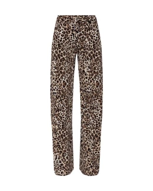 DSquared² Multicolor Allover Animal-Pattern Pants