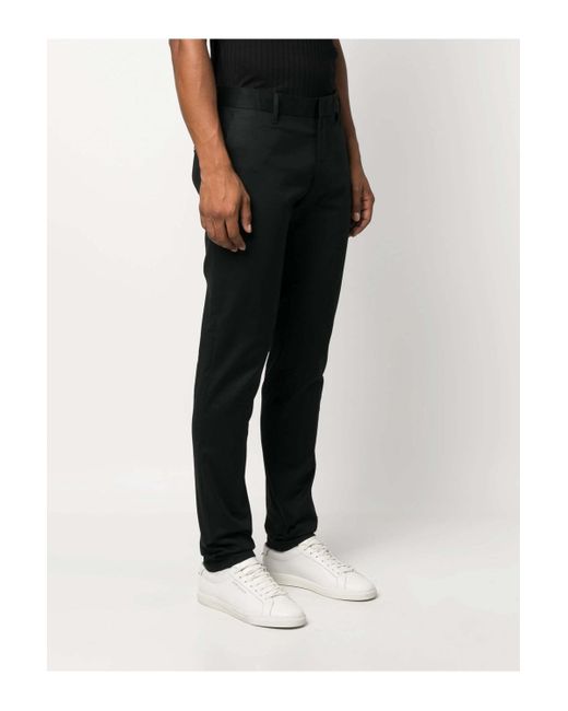 Emporio Armani Black Casual Pants With Belt Loops for men