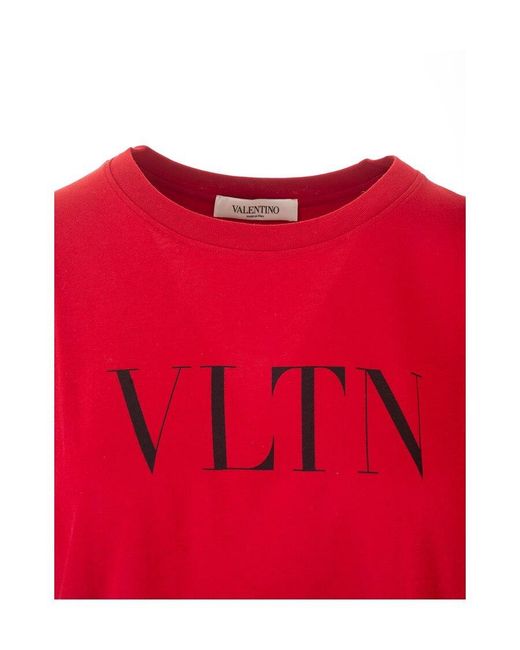 Valentino Red Vltn Logo T-Shirt