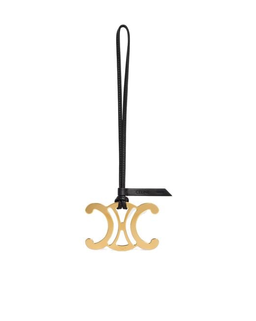 Céline Metallic Maxi Triomphe Charm