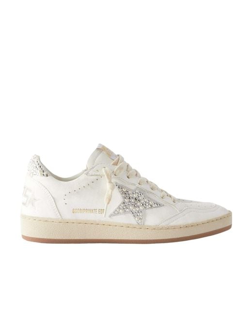 Golden Goose Deluxe Brand White Lace-Up Sneakers
