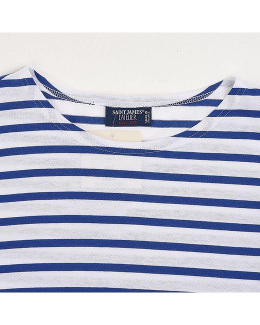 Saint James Blue Short-Sleeve T-Shirt for men
