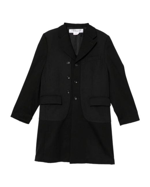 Comme des Garçons Black Single-Breasted Coat