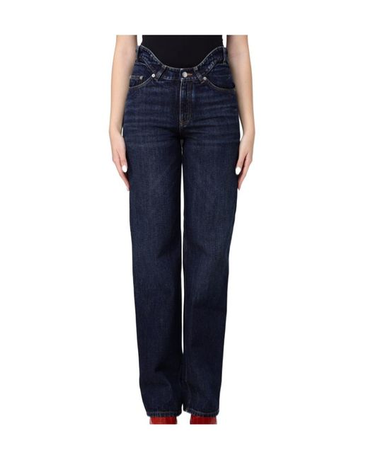 Jean Paul Gaultier Blue The Curved Bootcut Denim Jeans