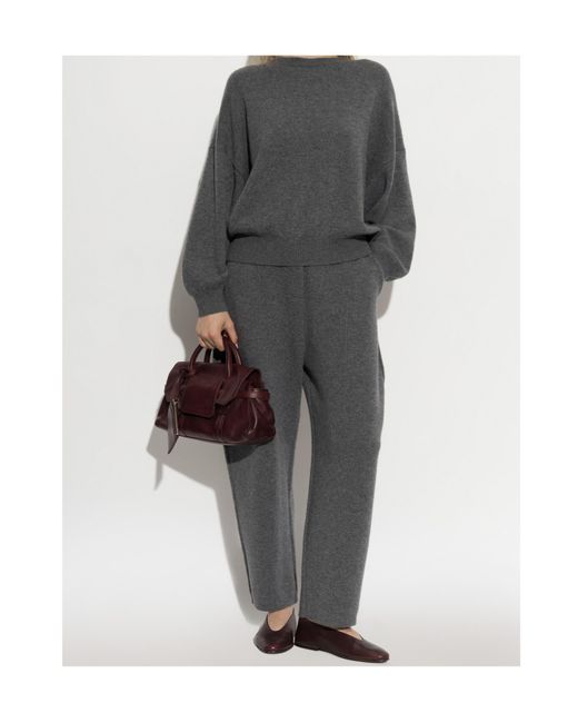 Lisa Yang Gray Veira Relaxed Knitted Sweater