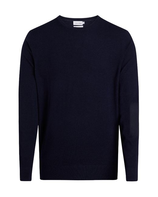 Calvin Klein Blue Long-Sleeved Sweater for men