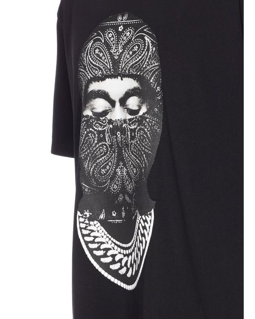 Ih Nom Uh Nit Black Paisley Mask Graphic T-Shirt for men