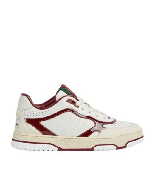 Gucci Pink Panelled Low-Top Sneakers