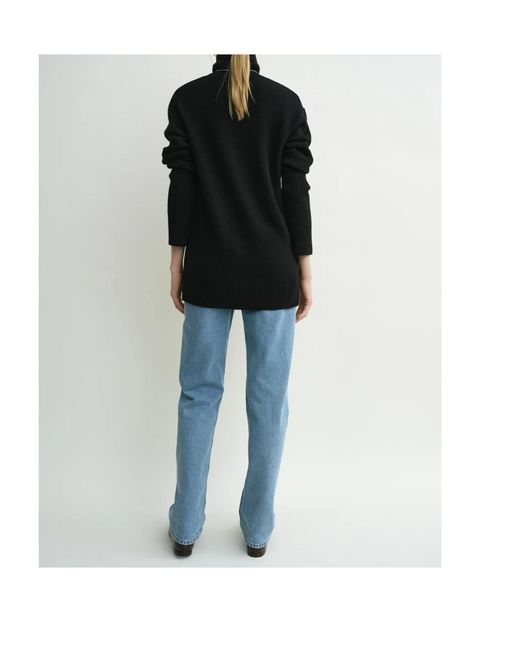 Totême Blue Totême Roll Neck Long Sleeved Jumper