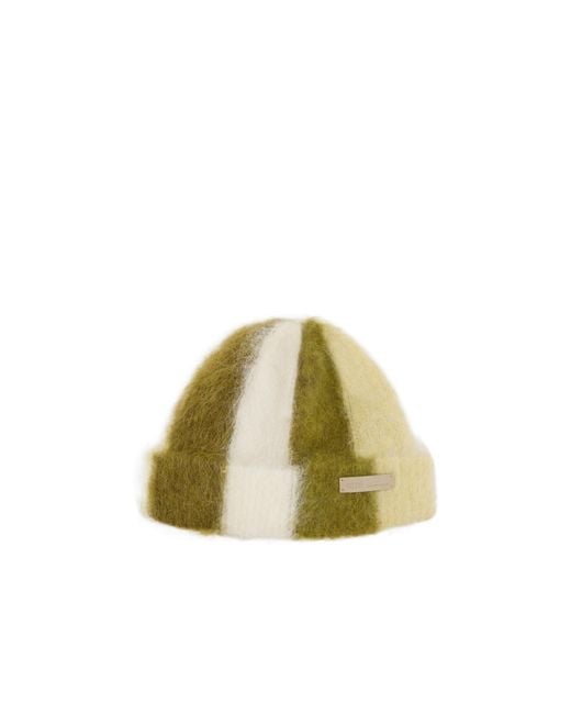 AMI Multicolor Striped Ami De Coeur Beanie for men