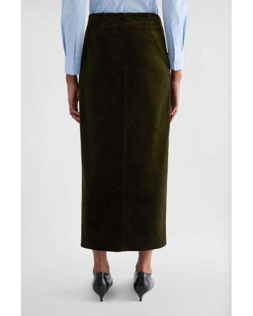 Jil Sander Black Front-Slit Maxi Skirt