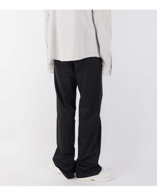 Rier Black Casual Pants With Belt Loops for men