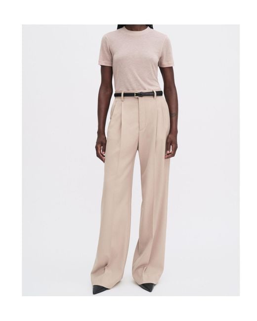 Filippa K Pink Crew Neck T-Shirt