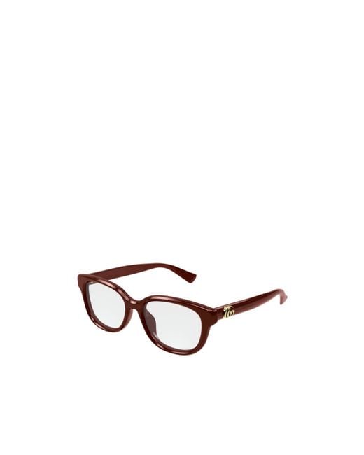 Gucci White Eyewear Square Frame Glasses