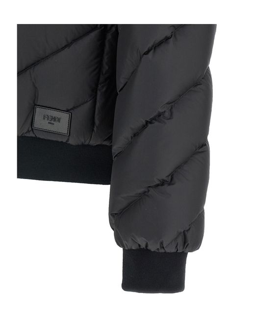 Fendi Black Winter Jackets for men