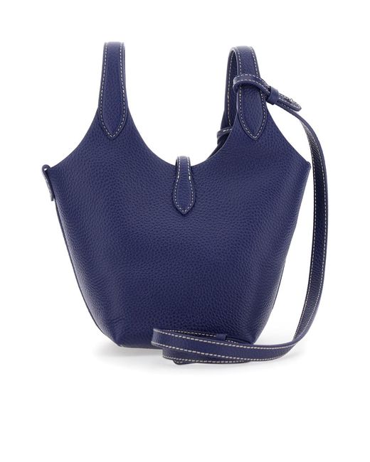 Polo Ralph Lauren Blue Logo Detailed Small Tote Bag