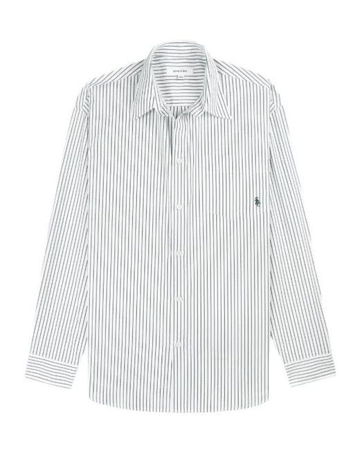 Sporty & Rich White Cotton Shirt for men