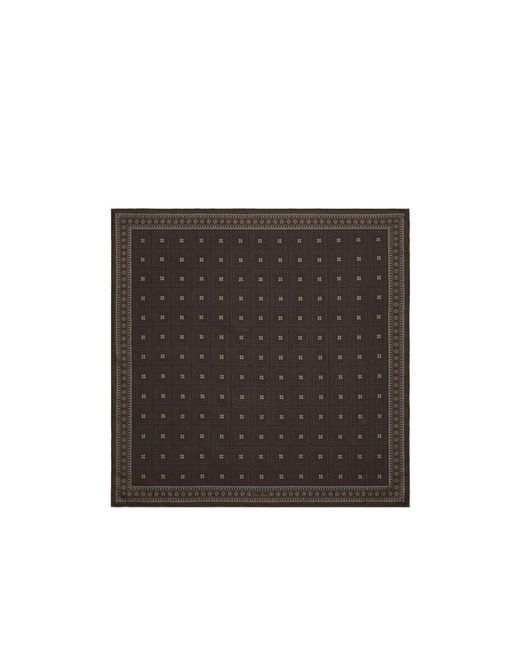 Loro Piana Black Henry 60 X 60 Foulard for men