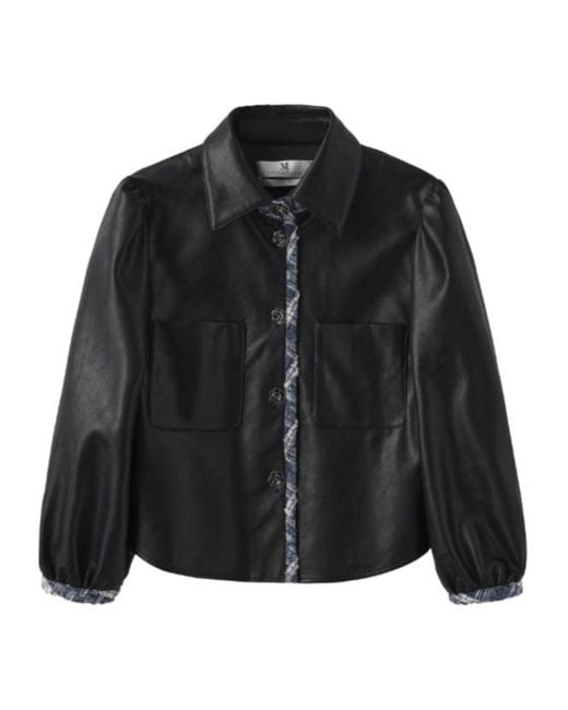 Marissa Chiara Black Long-Sleeved Leather Jacket