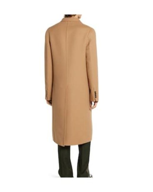 Gucci Brown Single-Breasted Double-Layer Wool Coat for men
