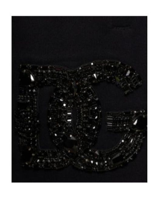 Dolce & Gabbana Black Stone Logo Sweatpants for men