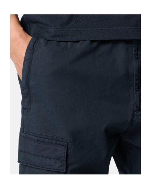 Stone Island Blue Regular-Tapered-Fit Cargo Pants With Drawstring Waistband for men