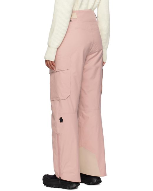 Moncler Pink Grenoble Padded Gore-Tex Ski Pants