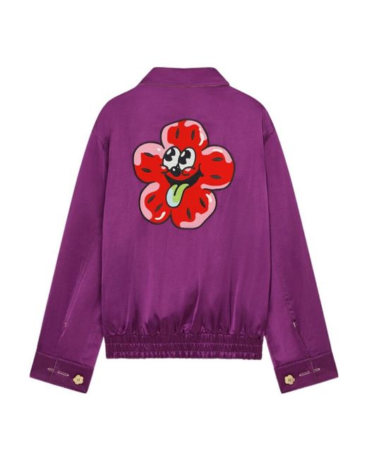 KENZO Purple Boke Boy Reversible Zipped Jacket