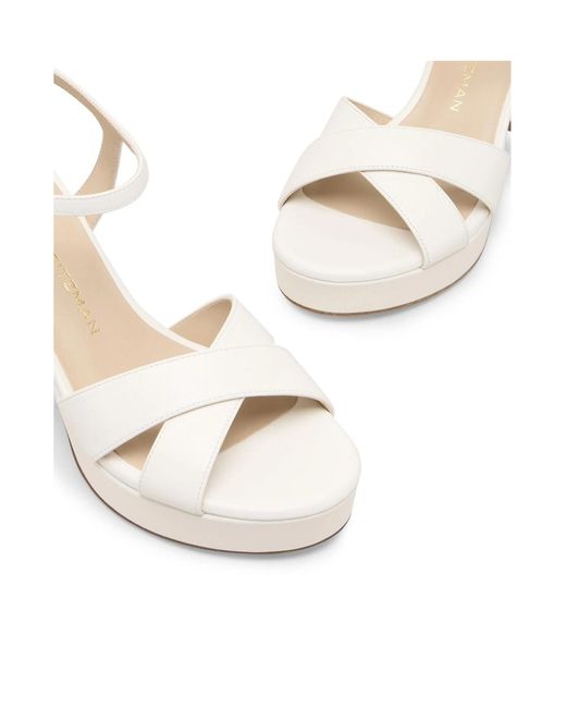 Stuart Weitzman White Dayna Platform 80