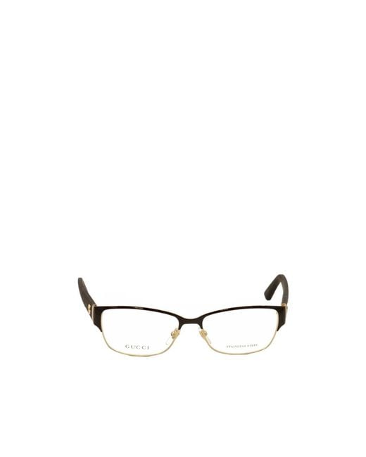 Gucci White Full-Rim Optical Frames