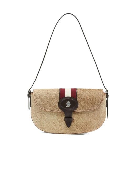 Bally Metallic Small Flap Shoulder Bag