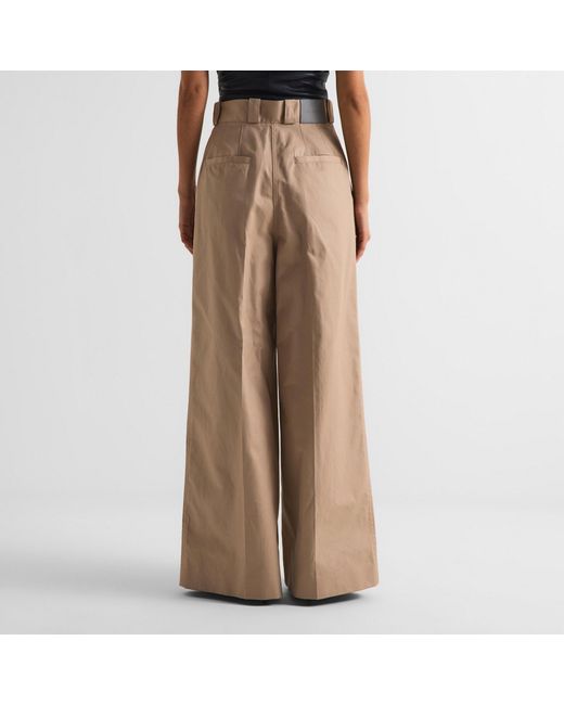 Balenciaga Natural Wide Leg Trousers