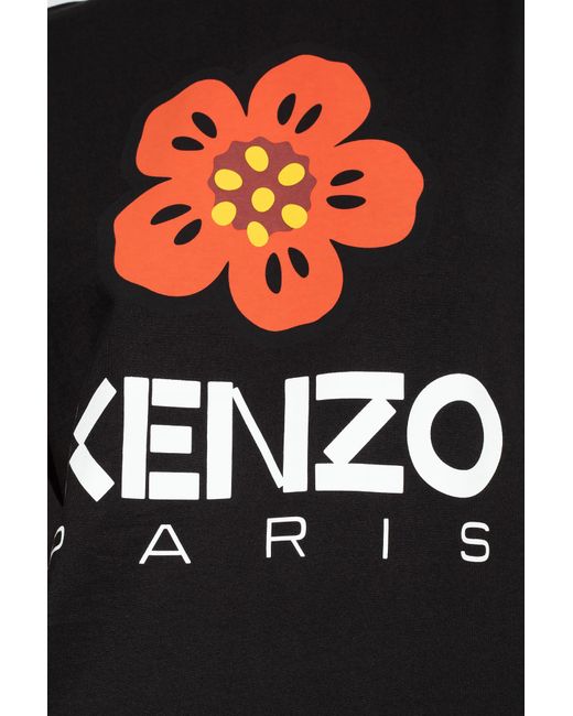 KENZO Black Logo Printed Crewneck T-Shirt