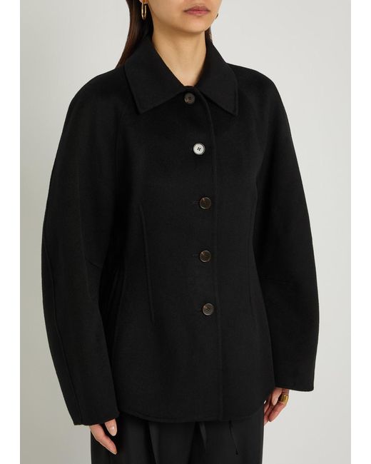 Rohe Black Sculpted Wool Jacket