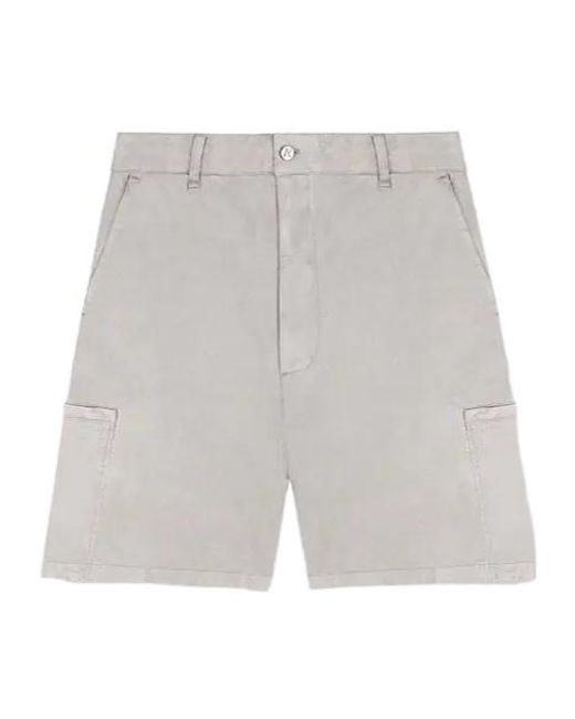 Represent Gray Washed Taupe Cargo Shorts for men