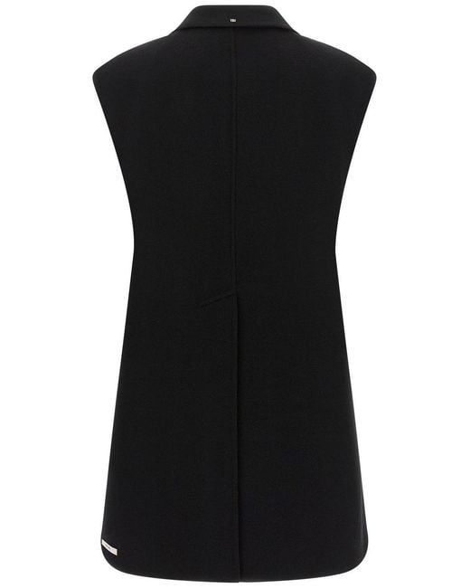 Sportmax Black Spxrapido Belted Jacket