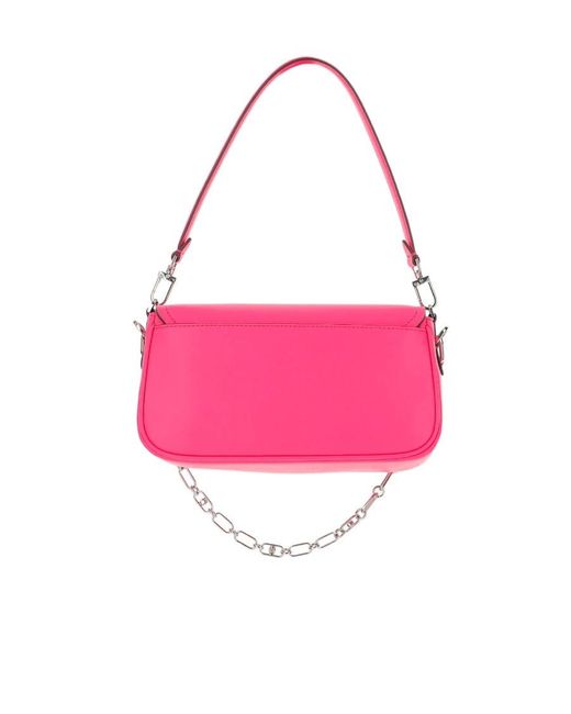 MICHAEL Michael Kors Pink Michael Kors Logo Plaque Medium Parker Shoulder Bag