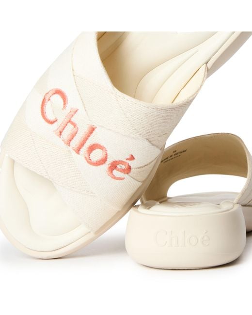 Chloé Natural Simple Flat Sandals