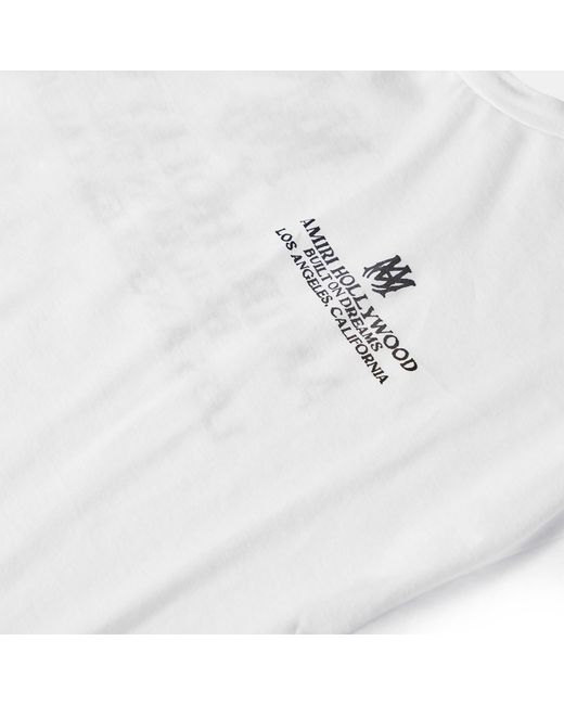 Amiri White Casual Crew Neck T-Shirt for men