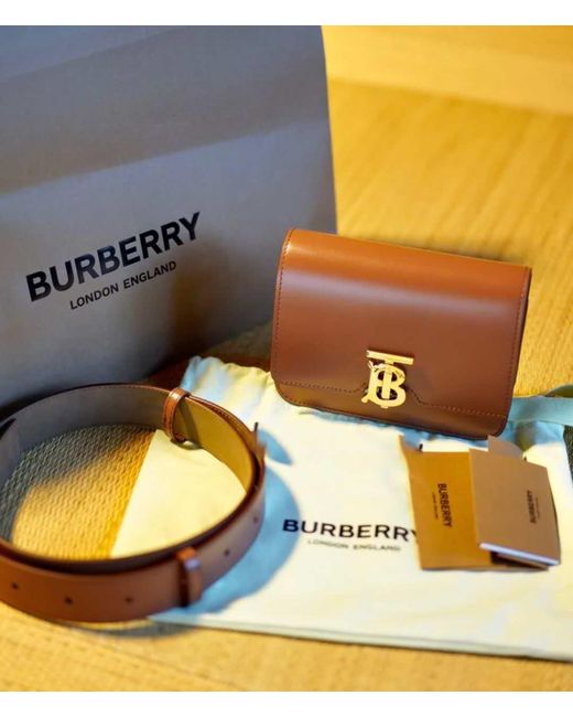 Burberry Brown Tb Logo Wallet