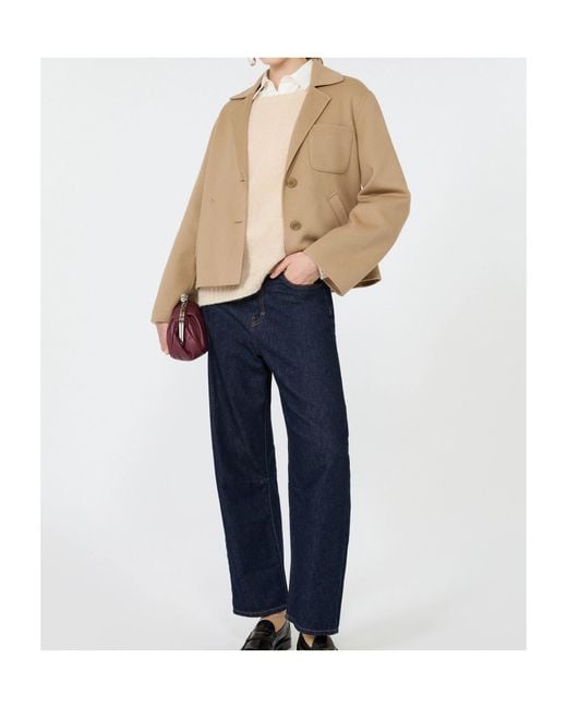 Weekend by Maxmara Natural Wkdpelota Button-Up Cropped Jacket