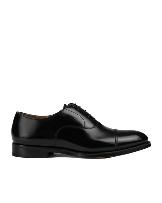 Doucal's Black Round Toe Casual Shoes for men