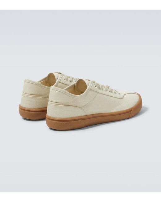 The Row White Almond Toe Sneakers for men
