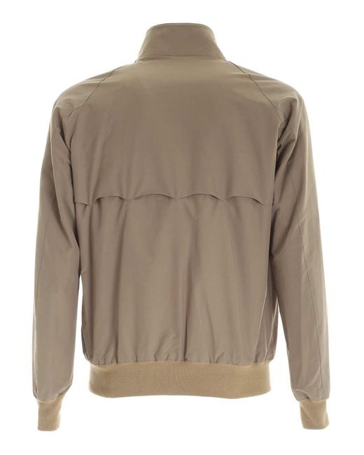 Baracuta Brown G 9 Harrington Zip-Up Bomber Jacket for men
