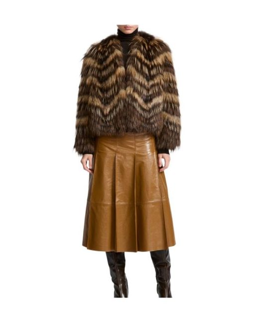 Yves Salomon Natural Belted Jacket